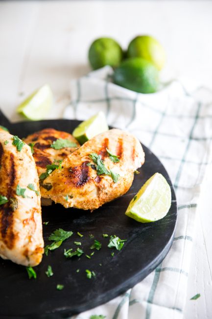 Cilantro Lime Chicken with limes