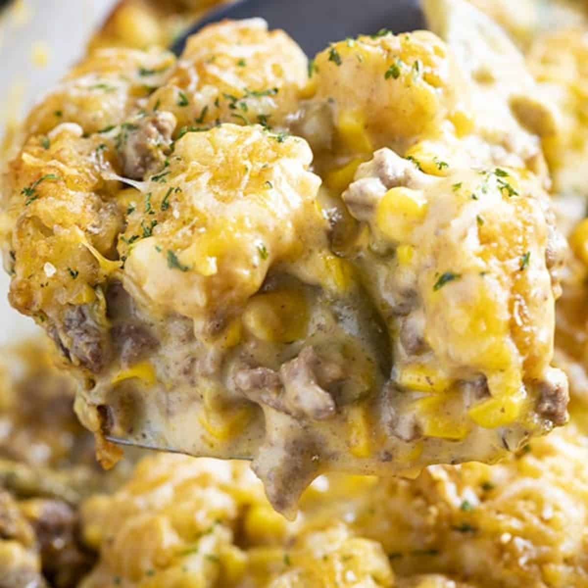 Tater Tot Hotdish (Casserole) Recipe {VIDEO} | I Am Baker