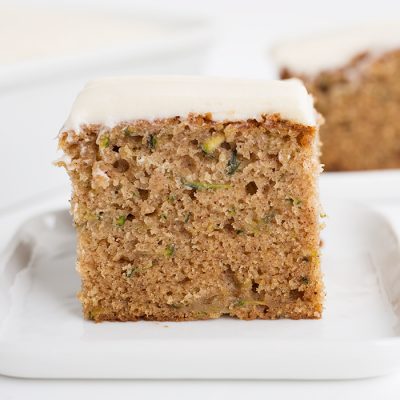 Cinnamon Zucchini Cake with Cream Cheese Frosting