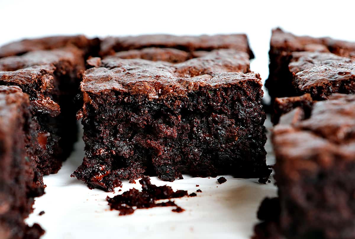 Le secret de la cuisson avec des courgettes dans les brownies au chocolat