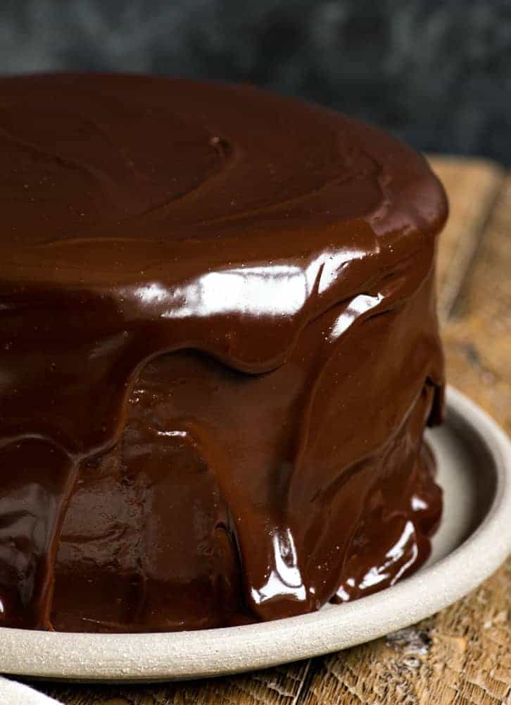 Chocolate Cake with Peanut Butter Filling