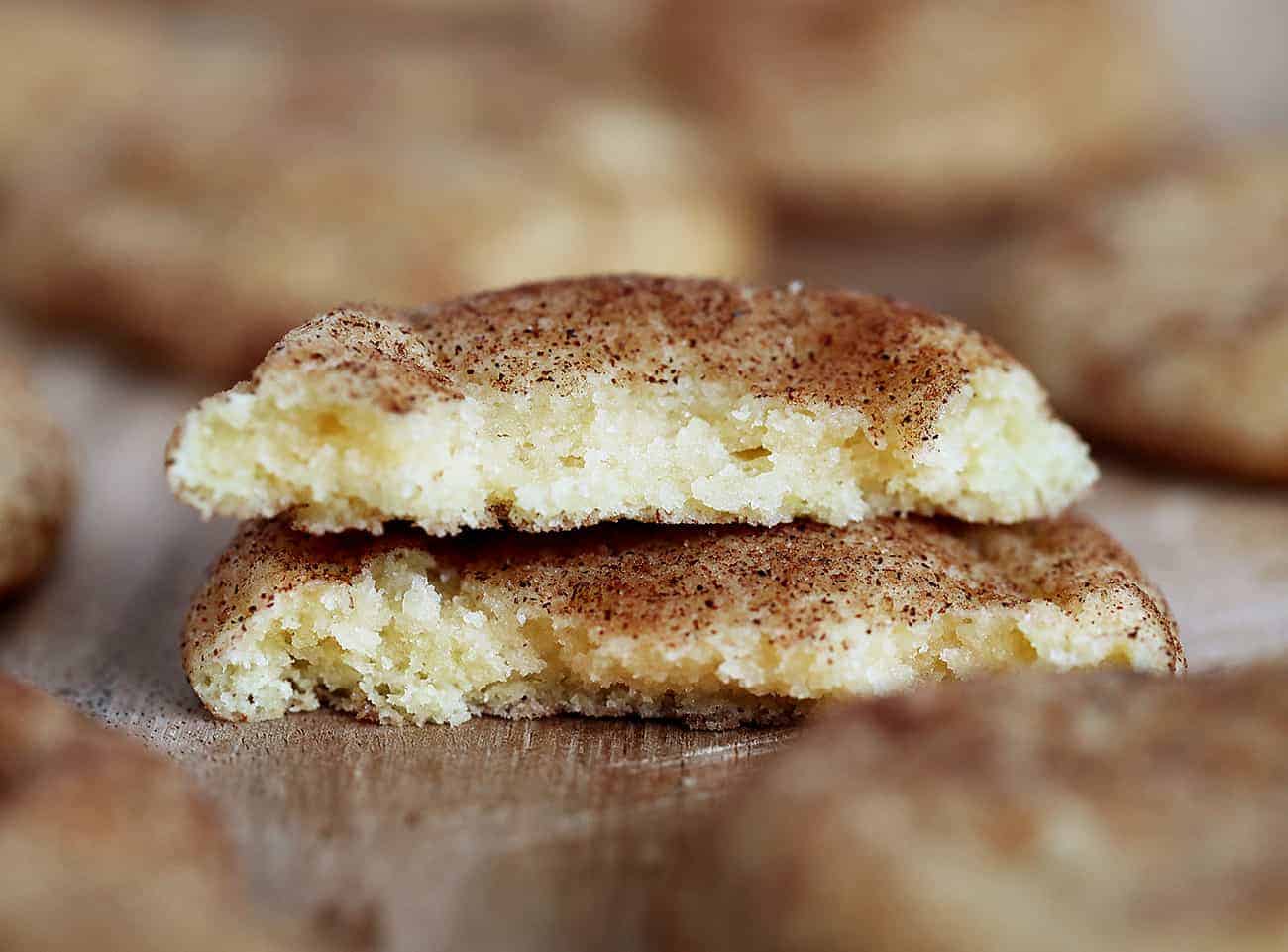 Broken Snickerdoodle Recipe Stacked