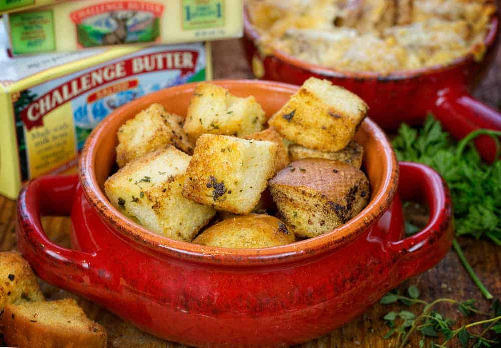 Homemade Croutons for French Onion Soup