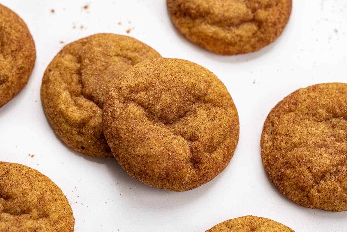 Stacked Pumpkin Snickerdoodle Cookies