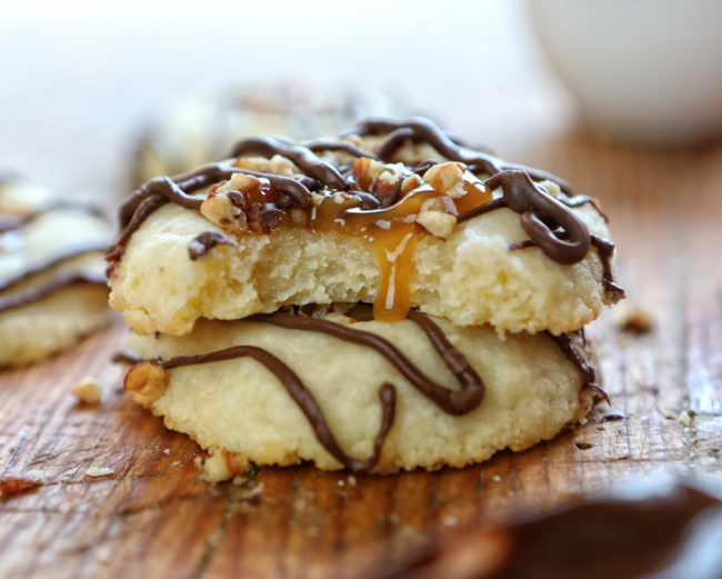 Turtle Thumbprint Cookies {VIDEO} | I Am Baker