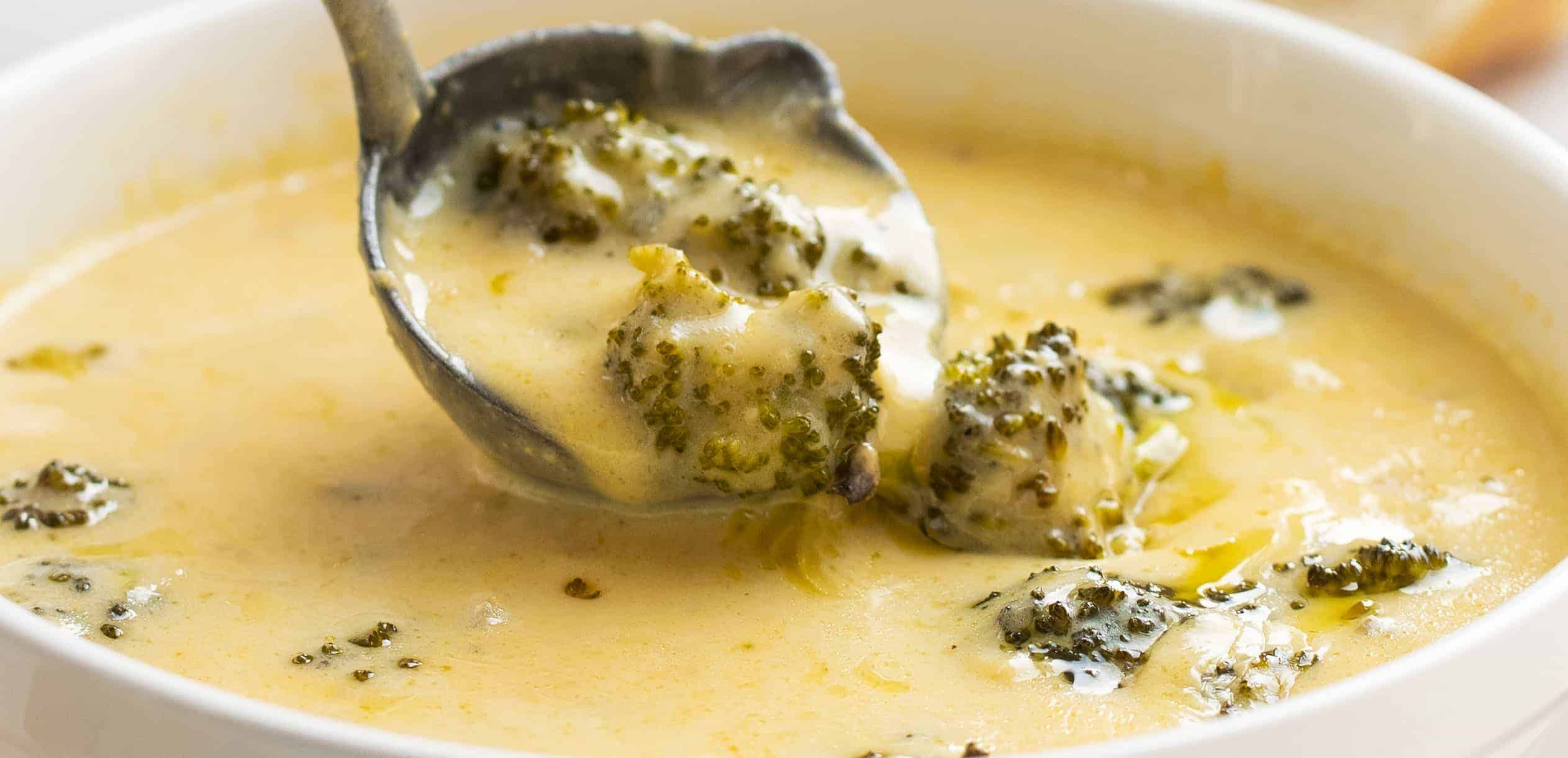 Roasted Broccoli Cheese Soup I Am Baker 8569