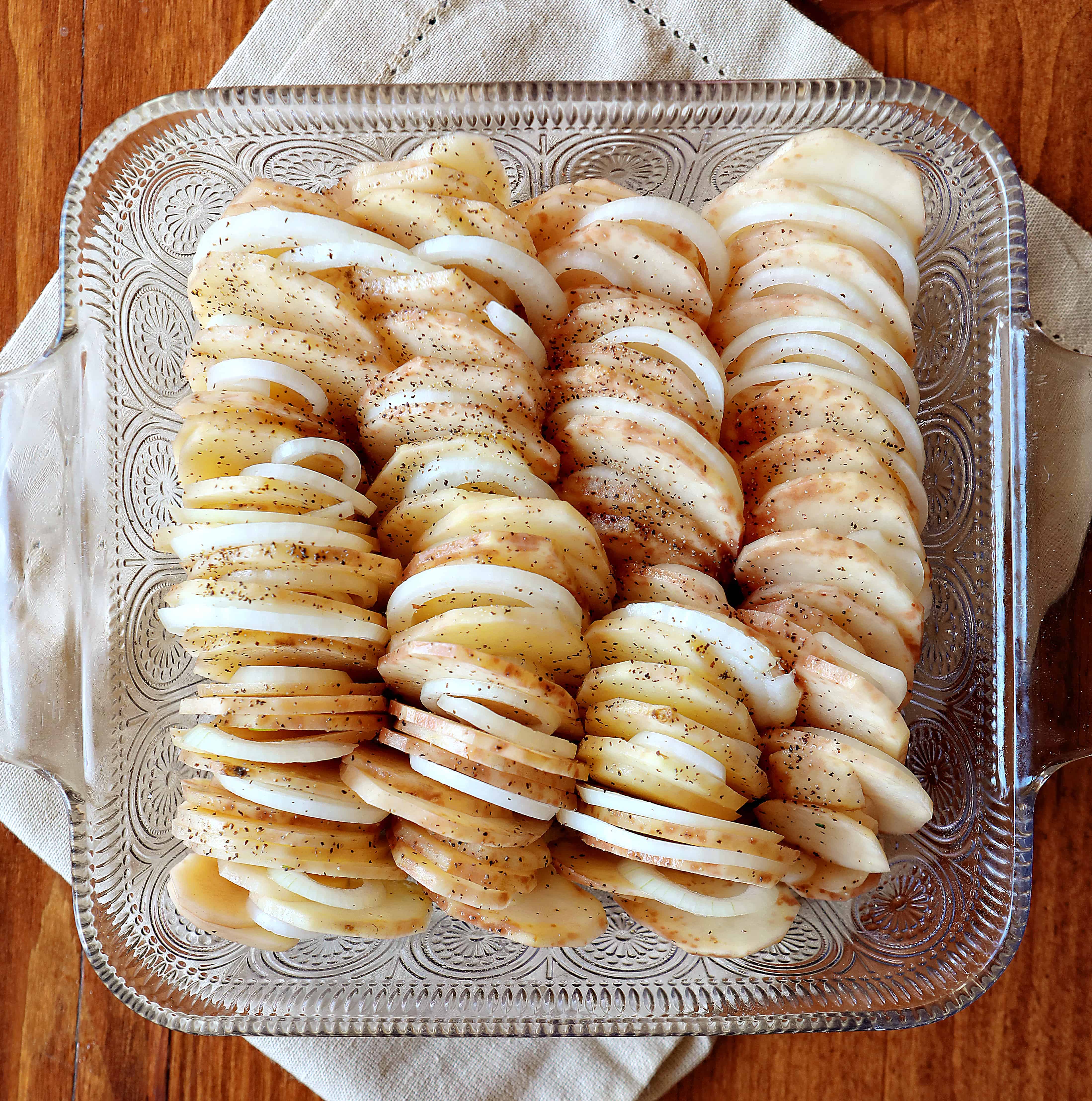 Air Fryer Scalloped Potatoes (Cheesy) - Bites with Bri