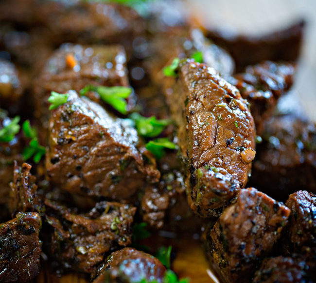 Marinated Steak Bites i am baker