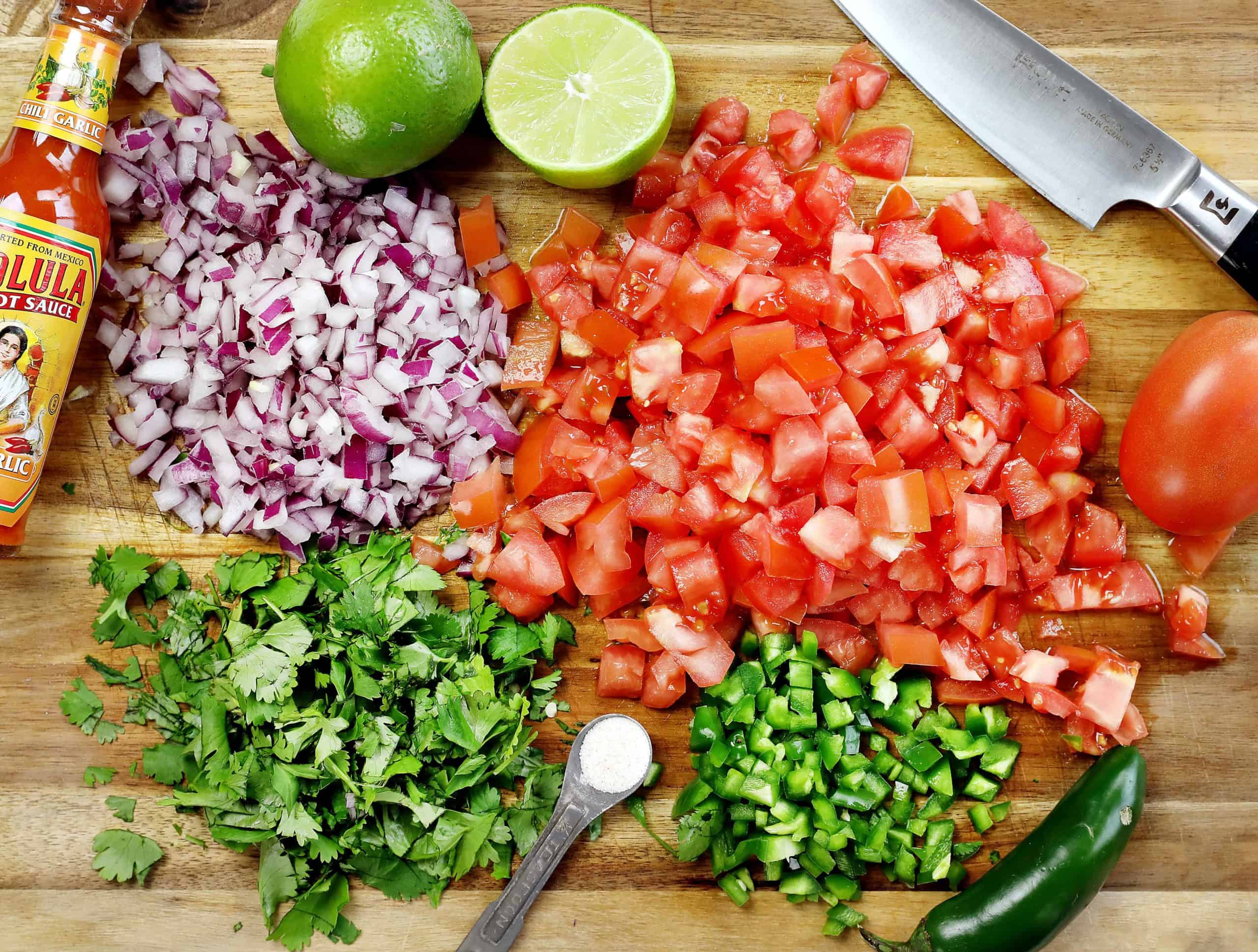 Ingredients for Baja Fish Tacos