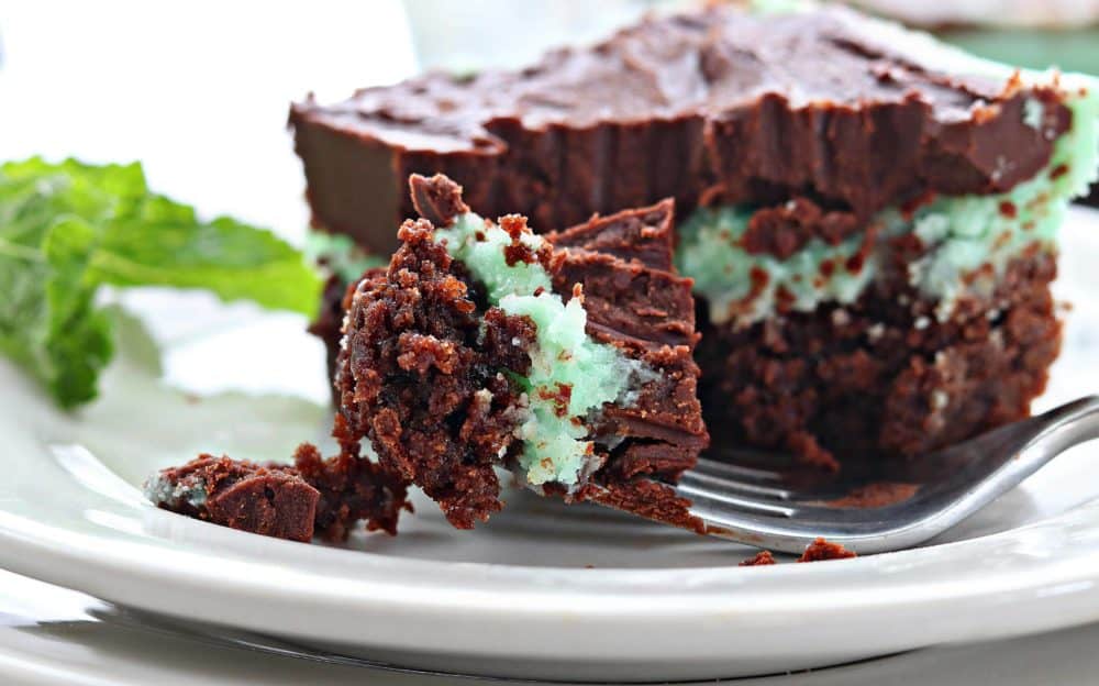 Easy Mint Chocolate Brownies