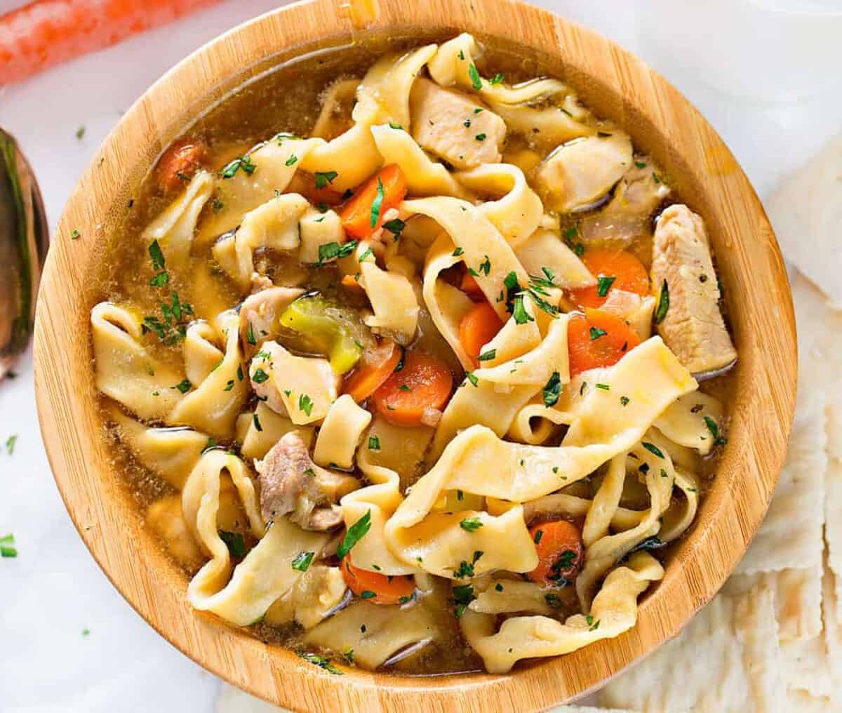 Chicken Noodle Soup VIDEO - i am baker