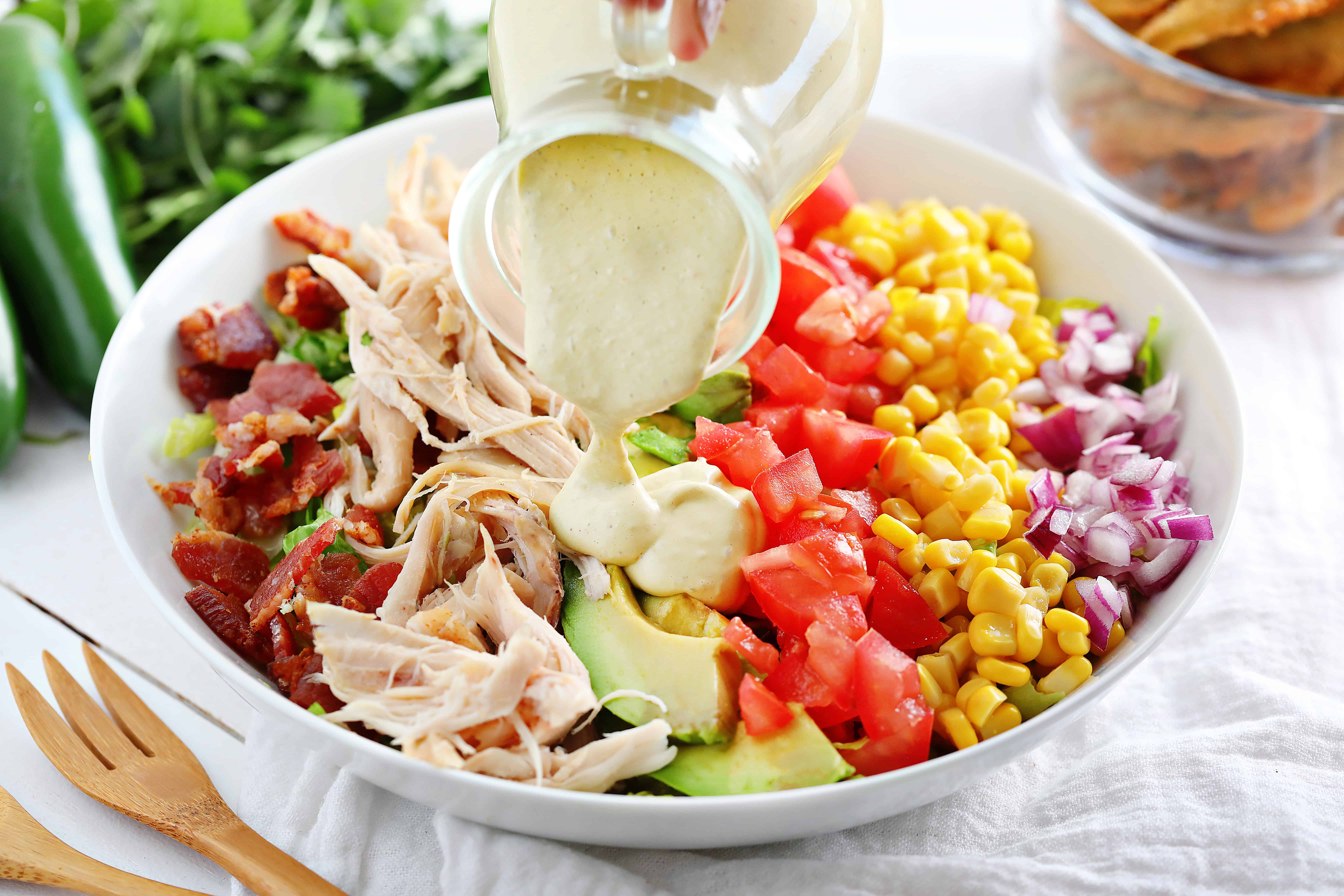 Chicken Salad with Jalapeno Dressing