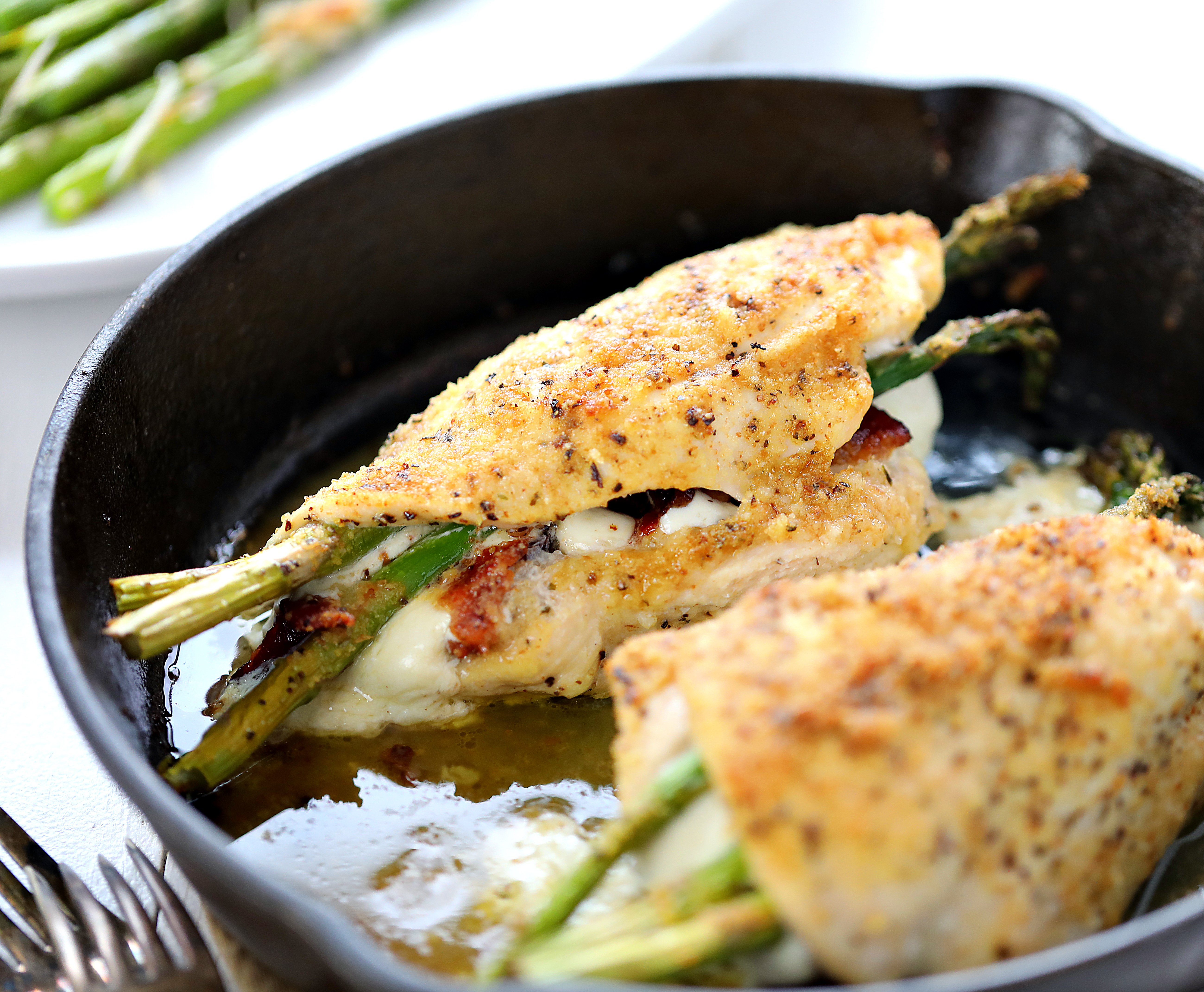 Asparagus Stuffed Chicken Video I Am Baker