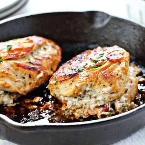 Mushroom Stuffed Chicken - i am baker