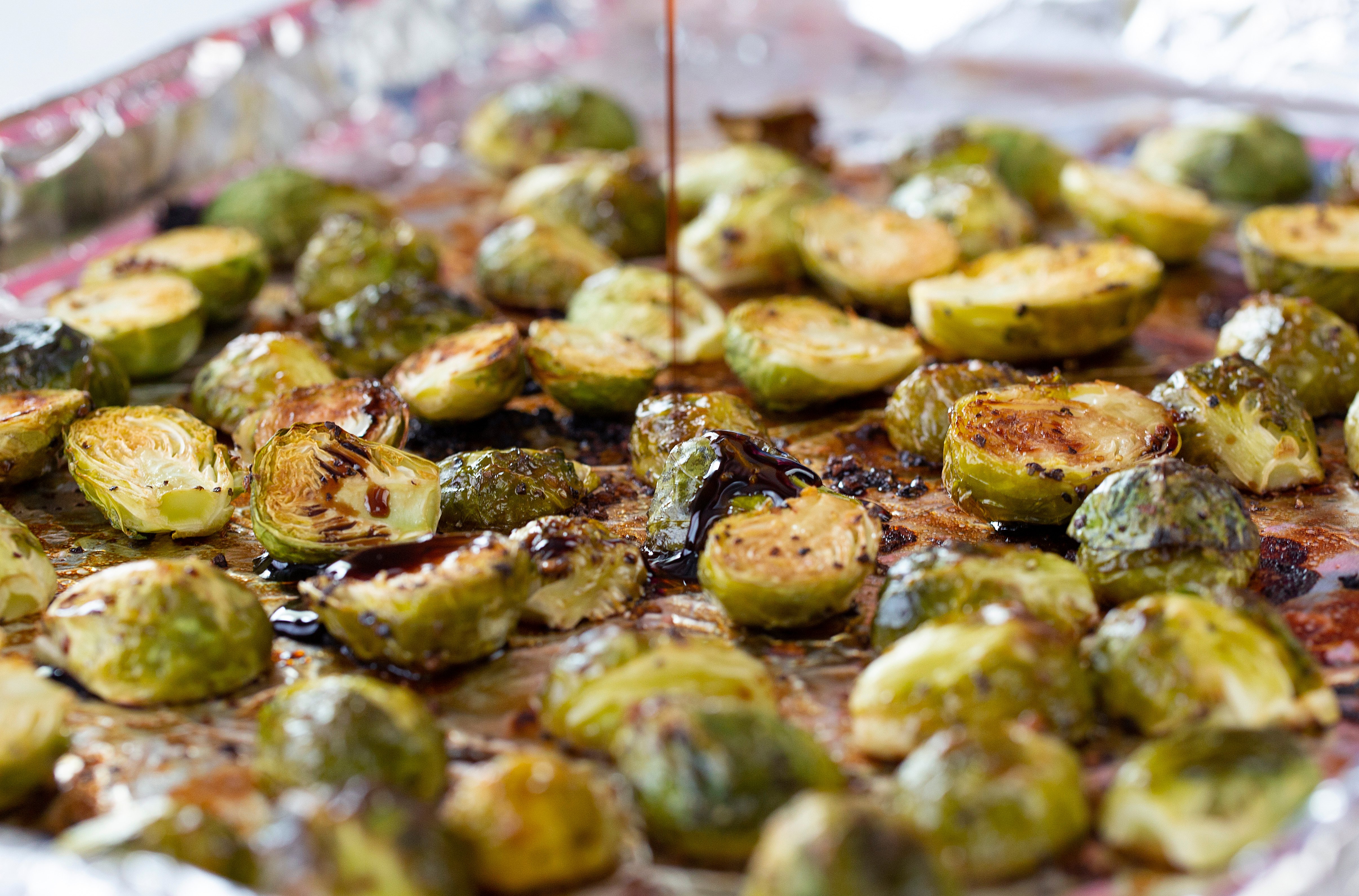 Balsamic Roasted Brussels Sprouts i am baker