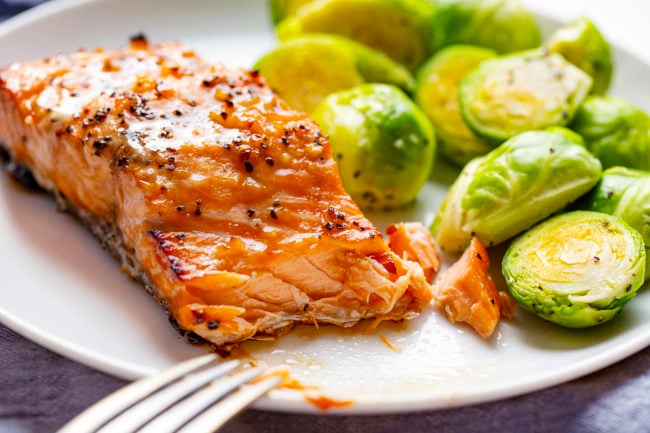 Honey Garlic Salmon - i am baker