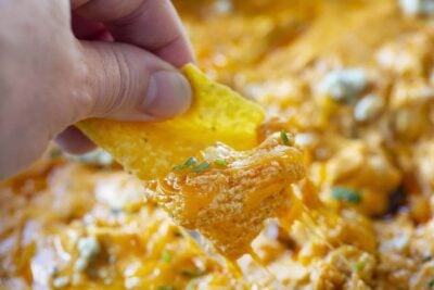 Skillet Buffalo Chicken Dip - i am baker