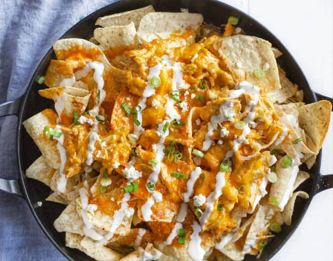 Buffalo Chicken Nachos {VIDEO} | i am baker