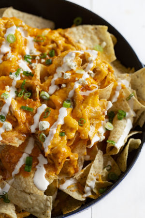 Buffalo Chicken Nachos {VIDEO} - i am baker