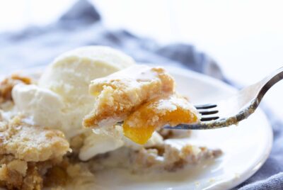 Peach Dump Cake - i am baker