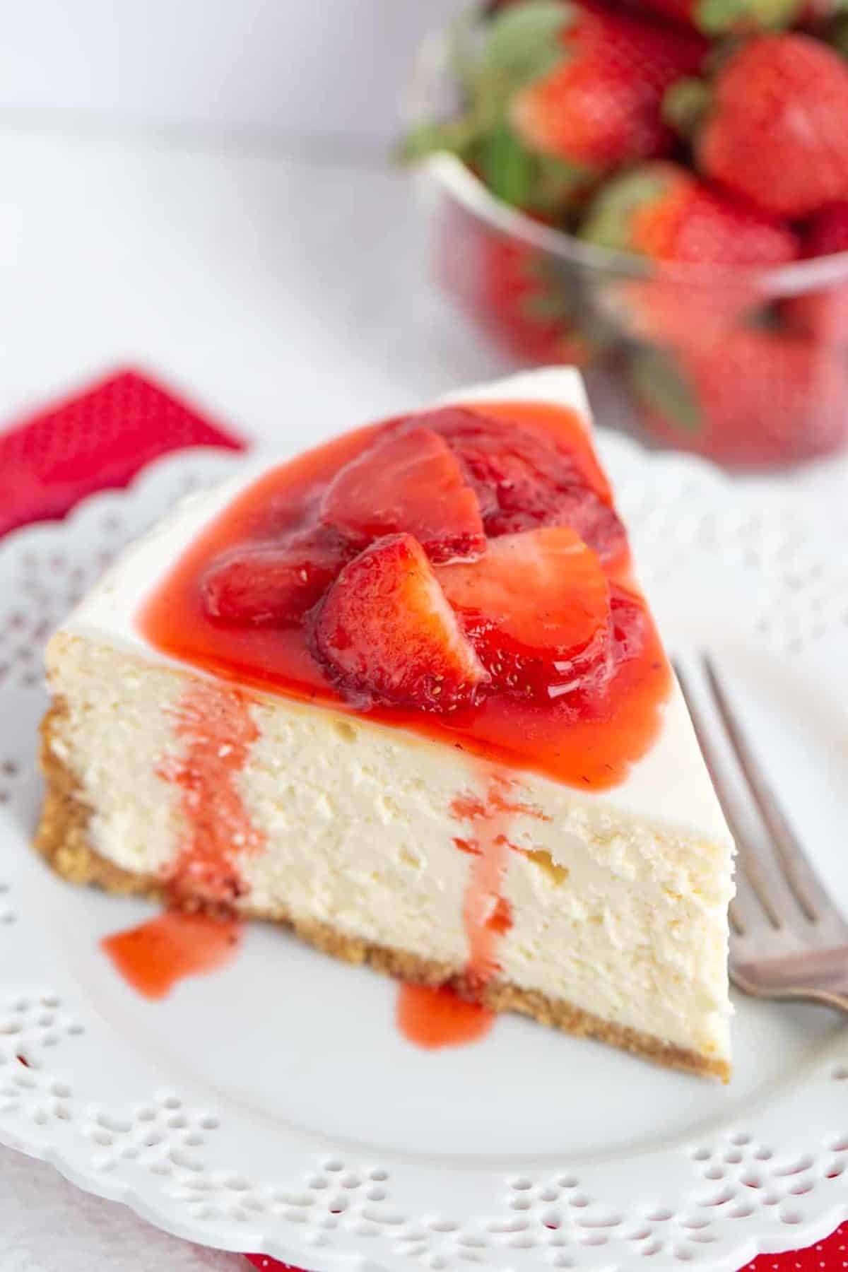 Strawberry Cheesecake i am baker