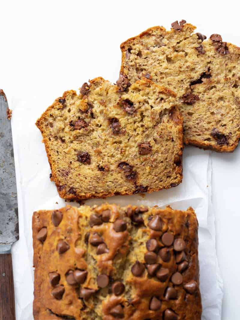 Chocolate Chip Banana Bread {VIDEO} - i am baker