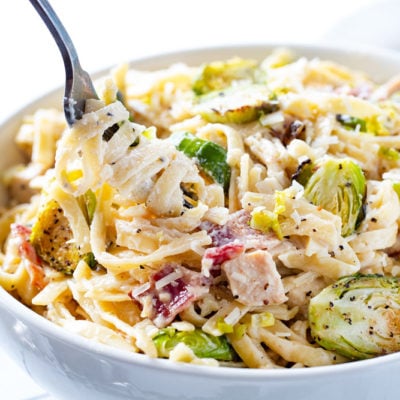 brussel sprout fettucine alfredo