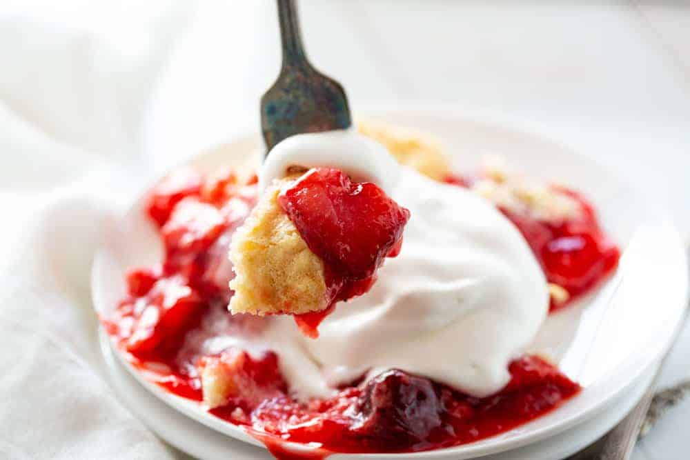 Strawberry Dump Cake