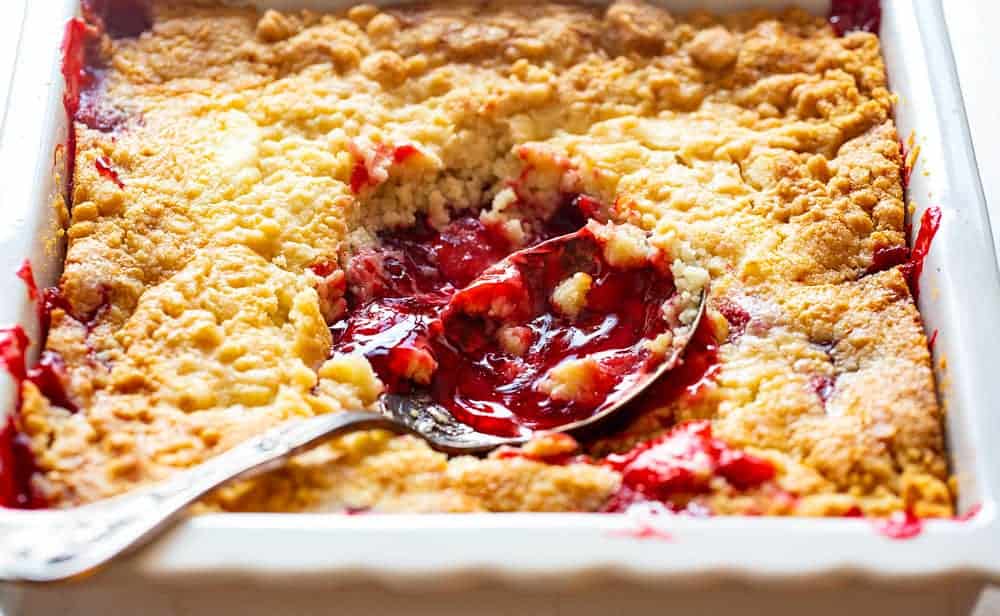 Strawberry Dump Cake