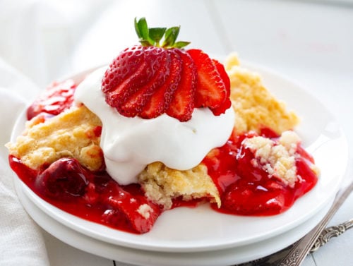 Strawberry Dump Cake - i am baker