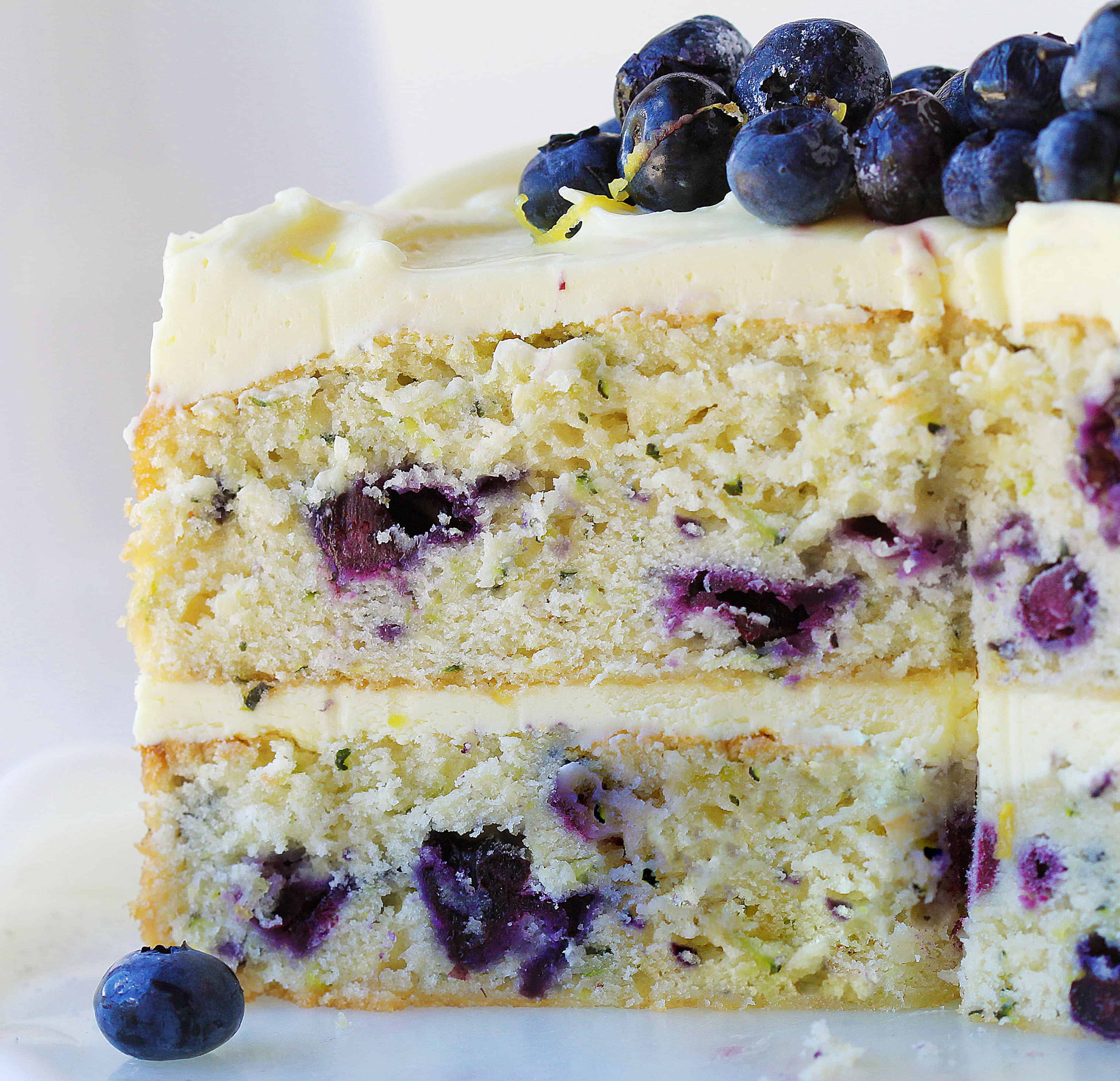 Blueberry Lemon Zucchini Cake