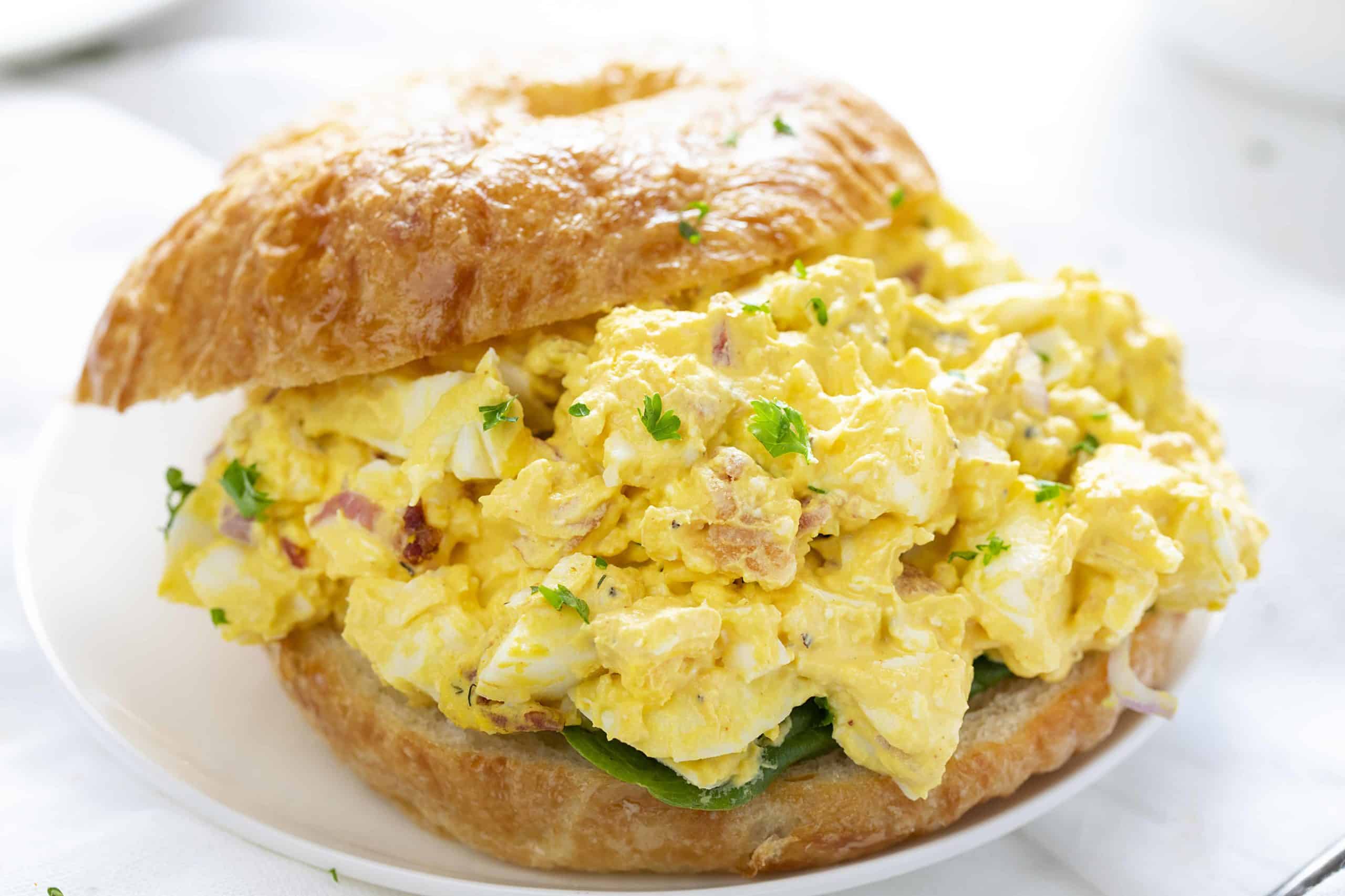 Egg Salad on a Croissant 