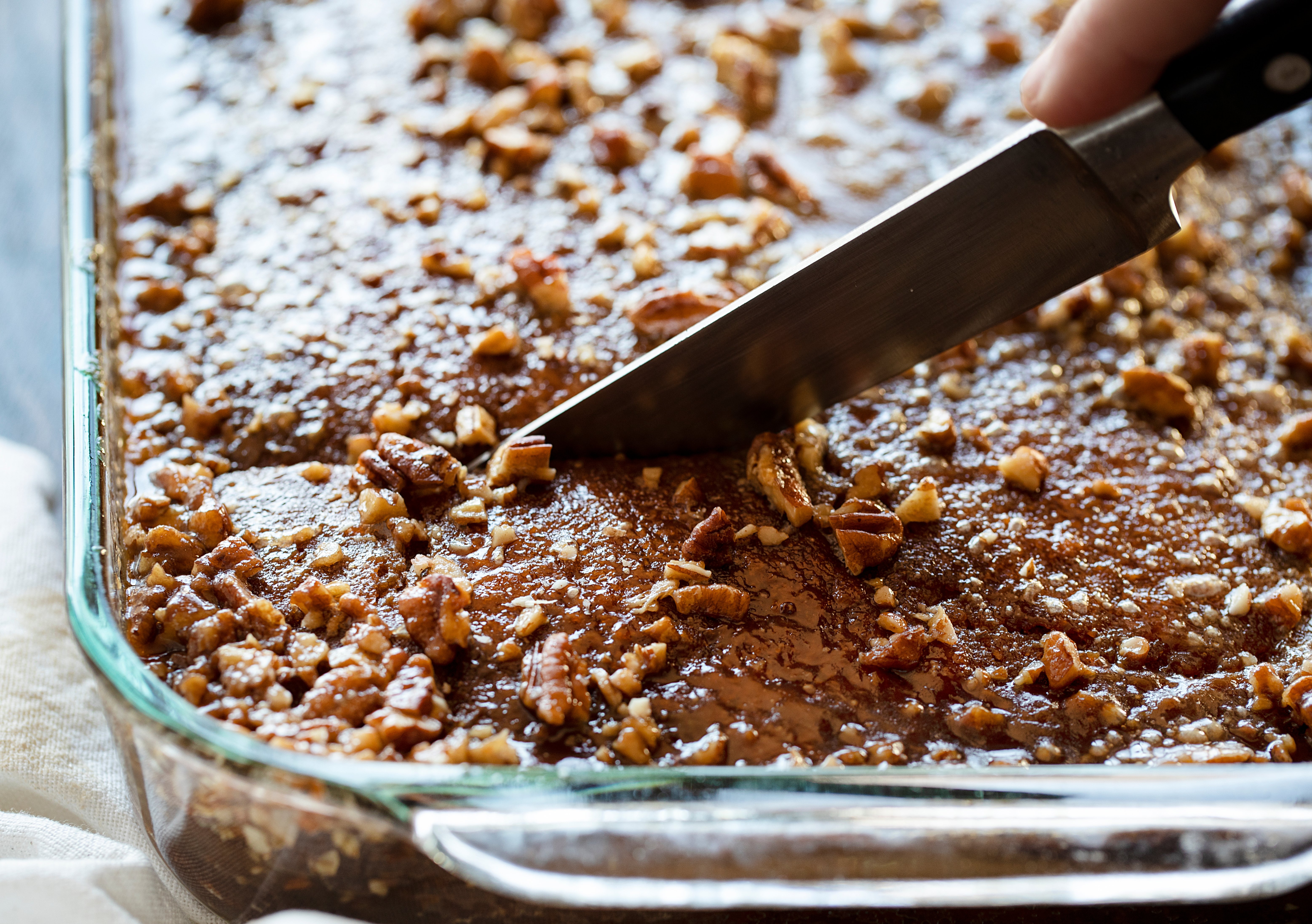 Old Fashioned Buttermilk Cake with Pecan Glaze