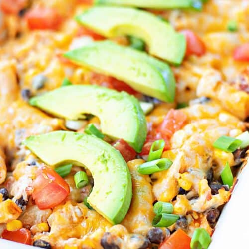 Fiesta Chicken Casserole {VIDEO} - i am baker