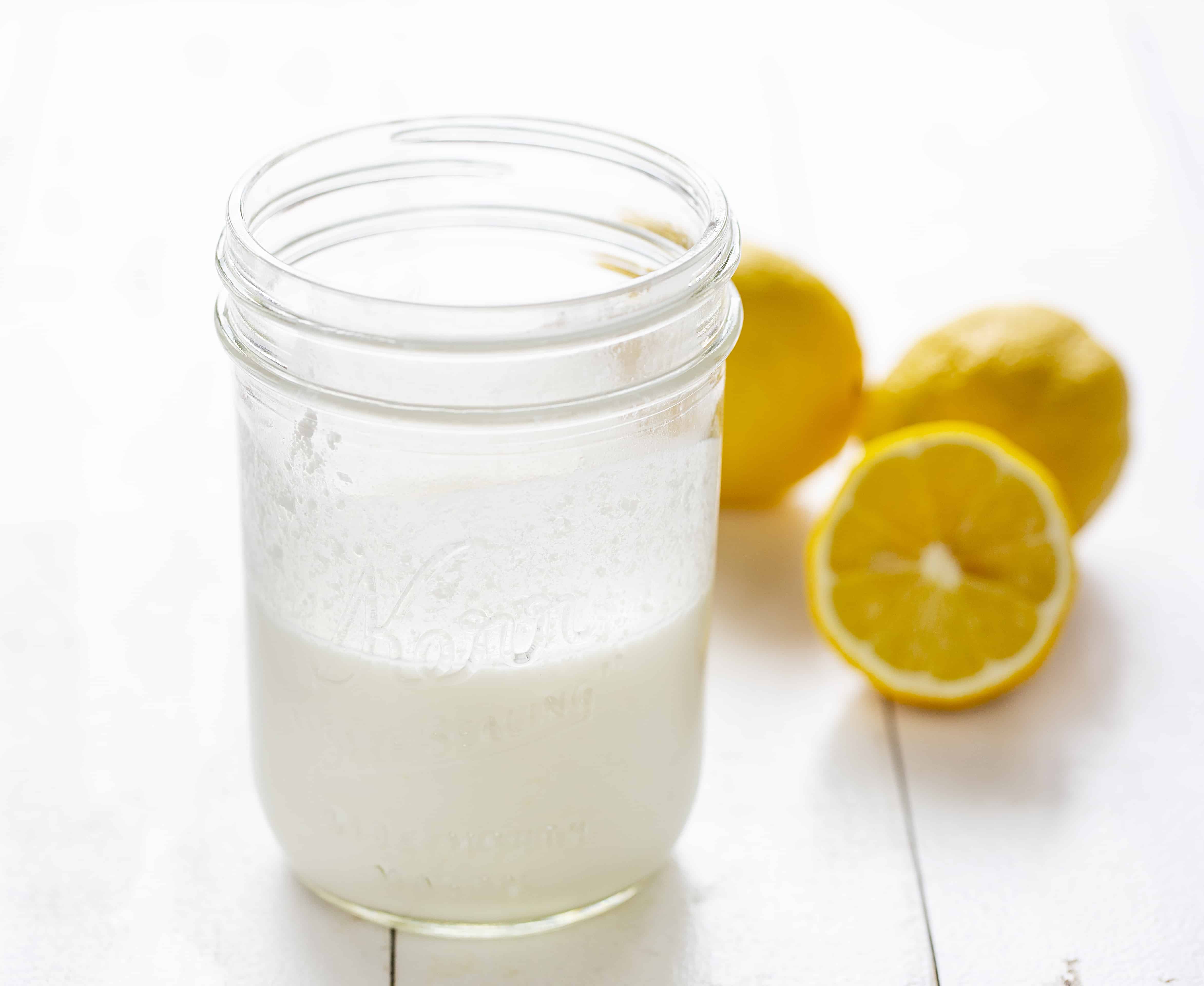 Lemon Homemade Buttermilk