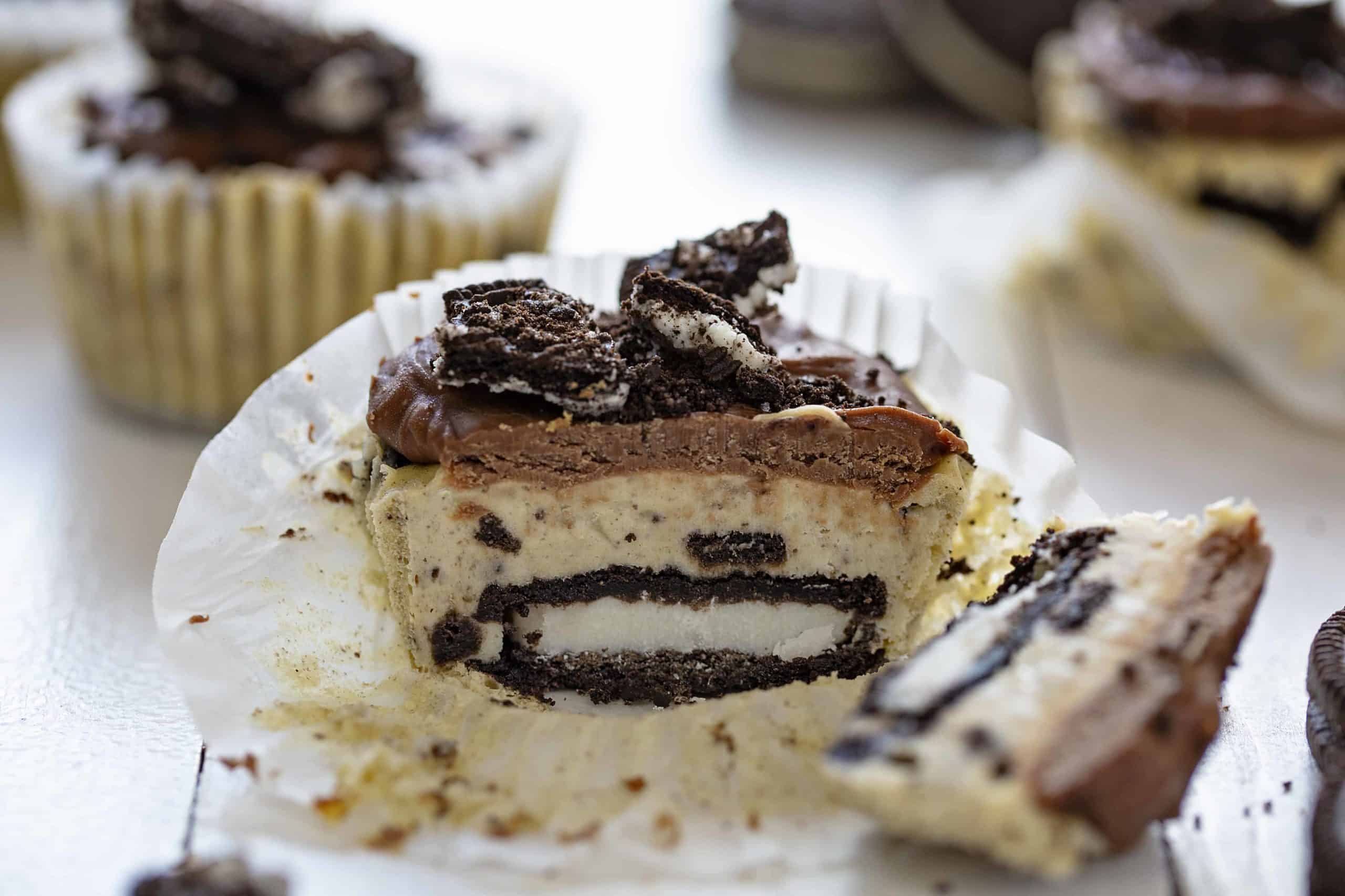 Mini Oreo Cheesecakes