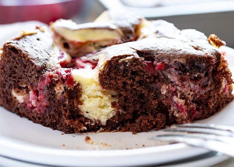 Raspberry Cheesecake Sheet Cake