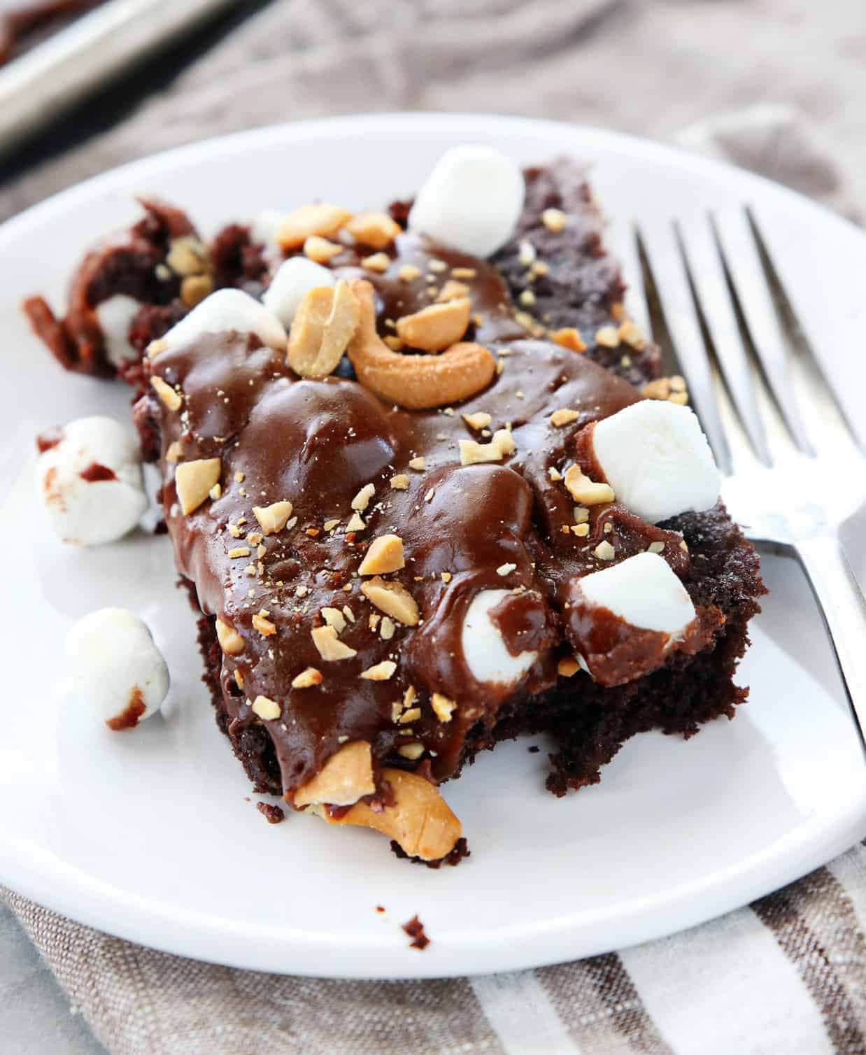 Chocolate Sheet Cake with Toppings