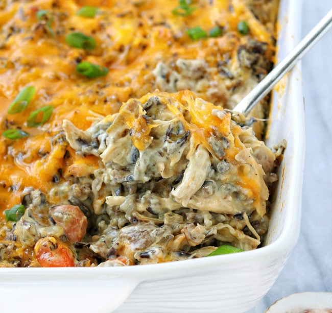 Chicken Wild Rice Casserole i am baker