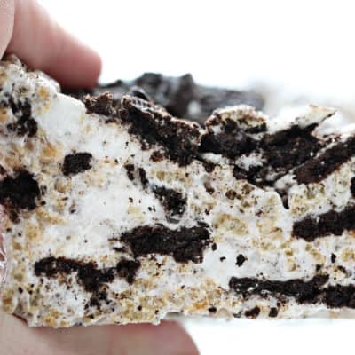 Oreo Rice Krispy Bar