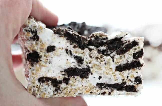 Oreo Rice Krispy Bar