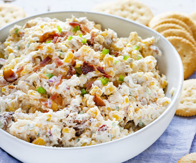 Bacon Corn Dip - I Am Baker