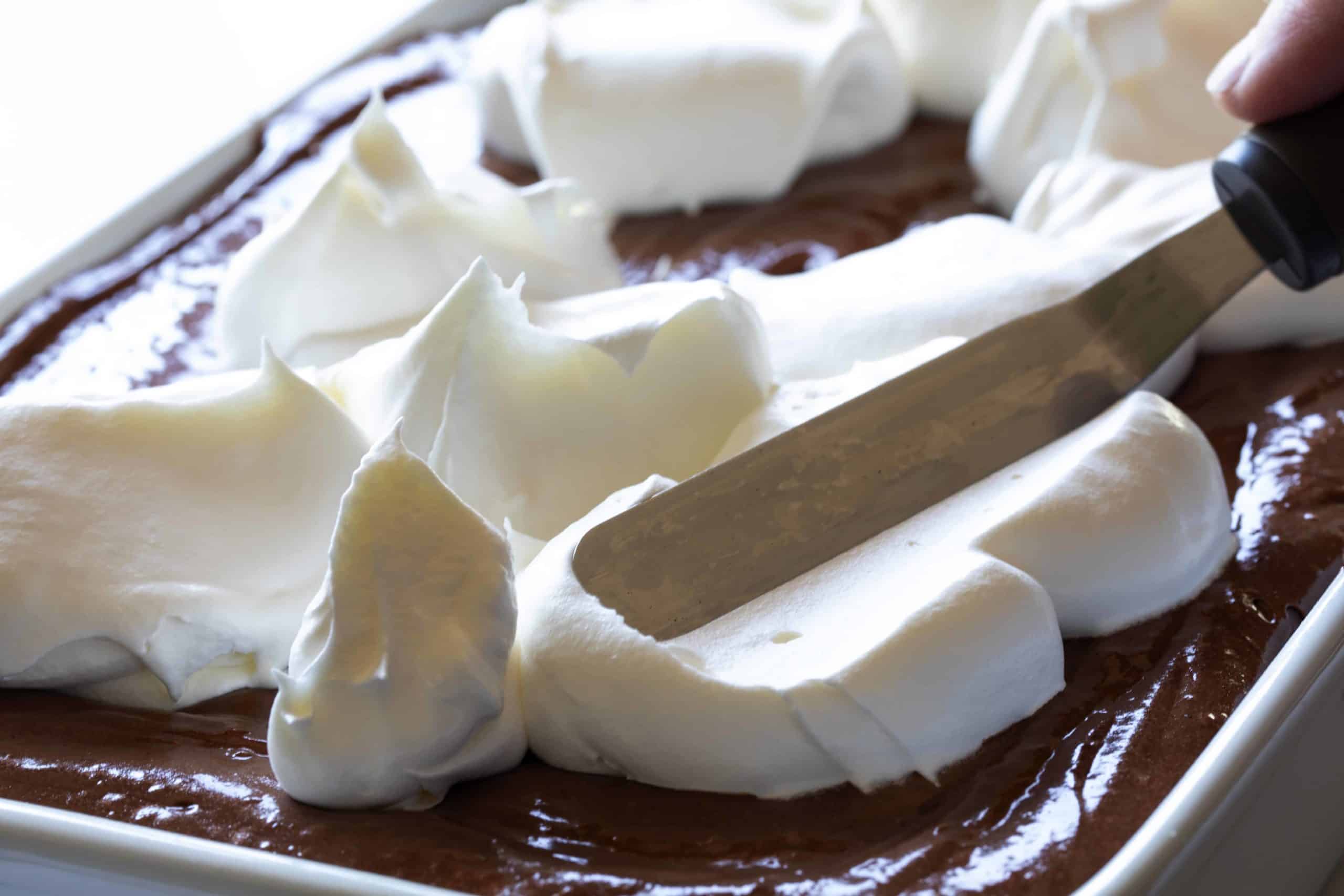 Homemade Whipped Topping for French Silk Brownies