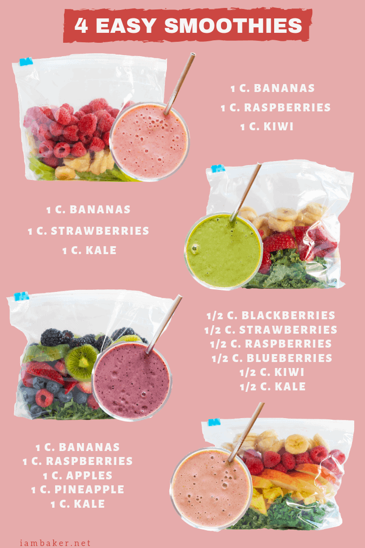 Four Easy Smoothie Recipes