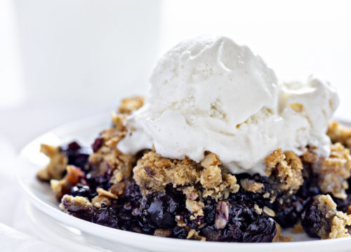 Blueberry Crisp - i am baker