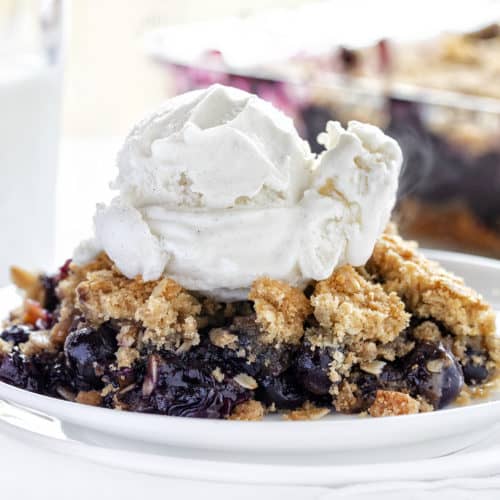 Blueberry Crisp - I Am Baker