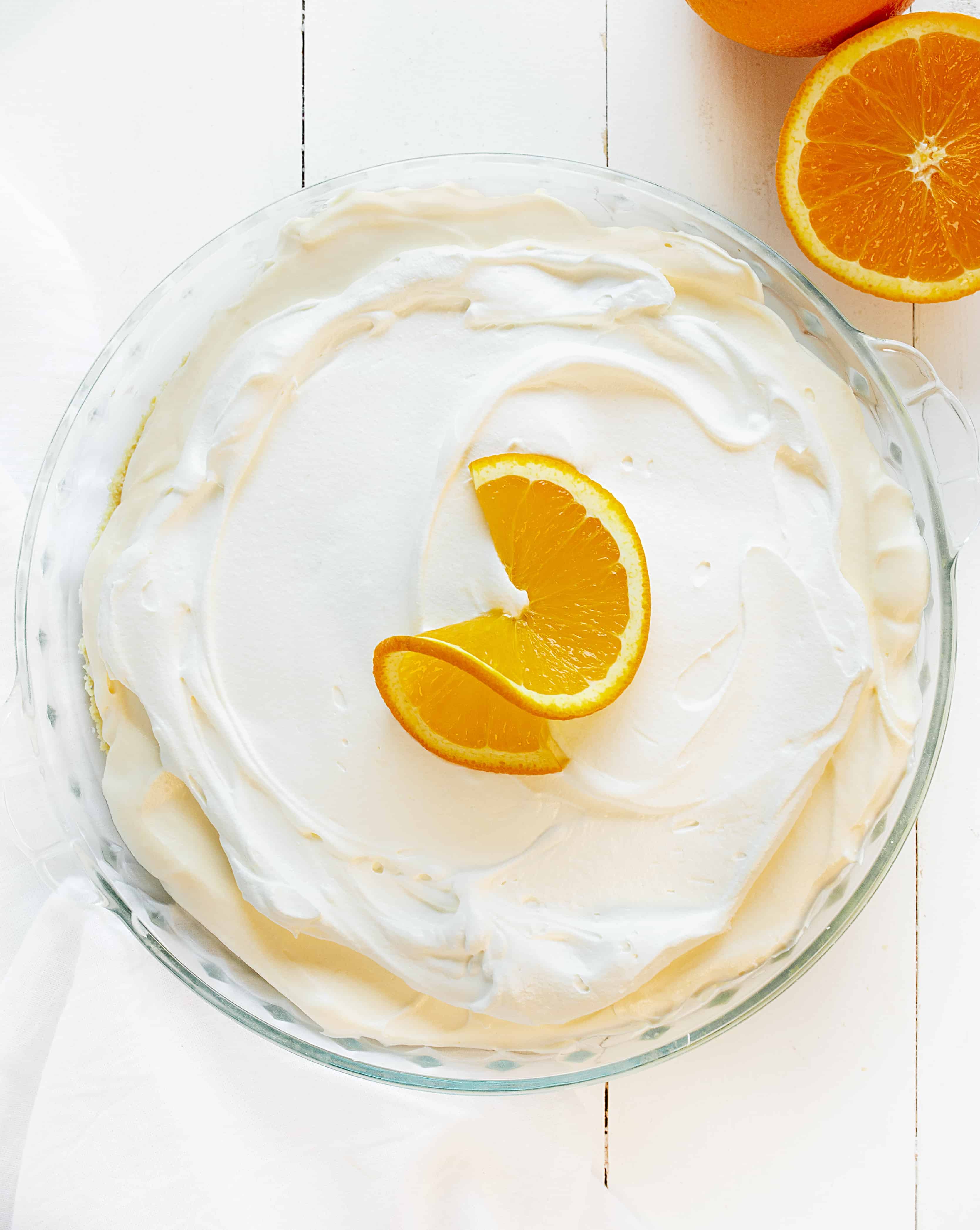 No-Bake Creamsicle Pie