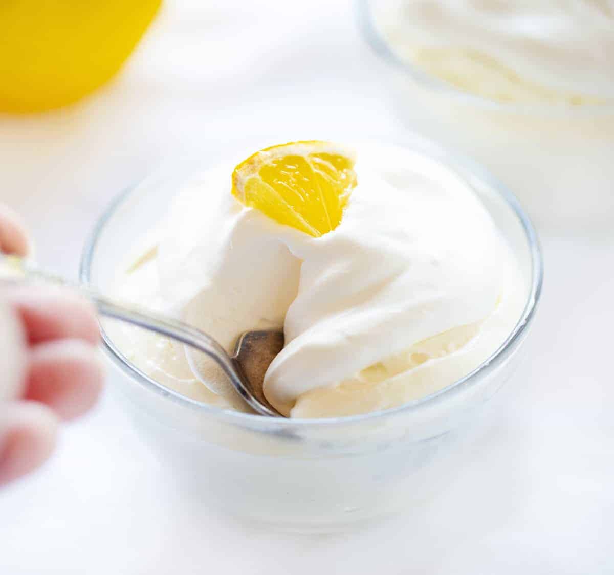 Easy Lemon Mousse i am baker