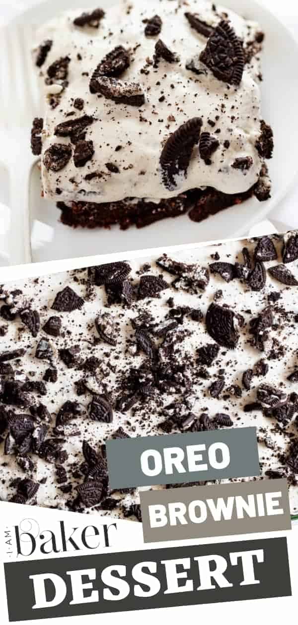 Oreo Brownie Dessert - i am baker