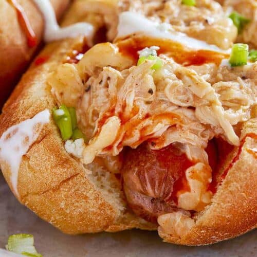 Buffalo Chicken Hot Dogs